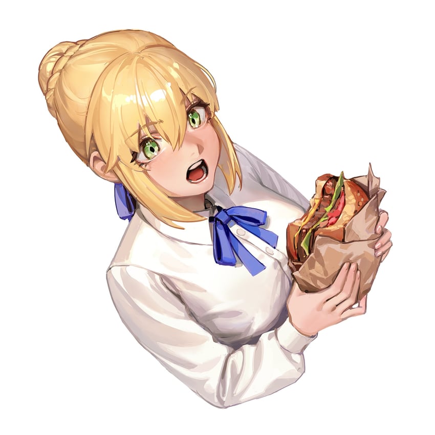 artoria pendragon (fate and 1 more) drawn by limart