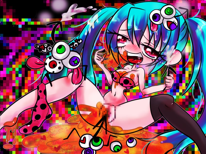 hatsune miku (vocaloid) drawn by ashimisaki