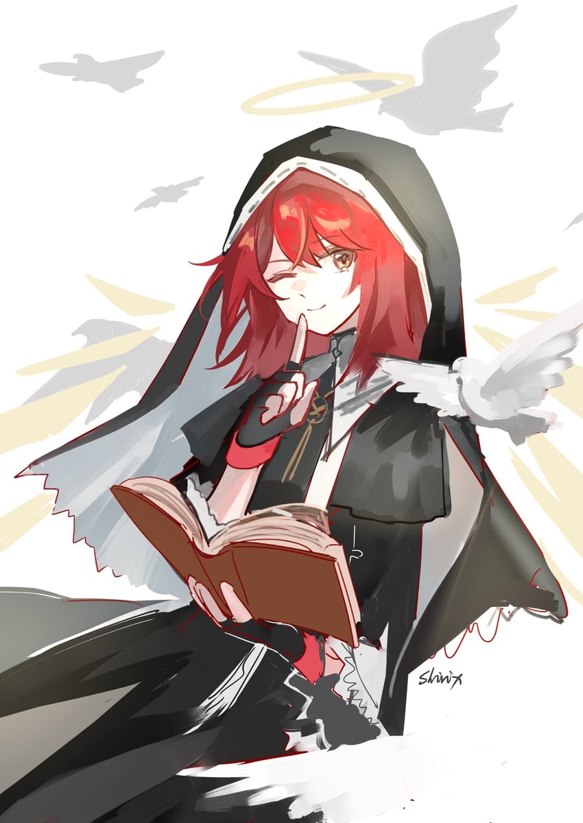 exusiai and exusiai the new covenant (arknights) drawn by shirix