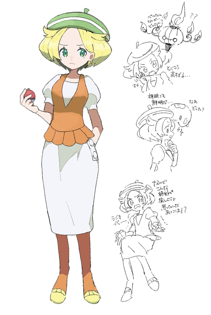 bianca, chandelure, and munna (pokemon and 1 more) drawn by eneko_(olavcnkrpucl16a)