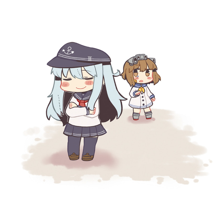 hibiki and yukikaze (kantai collection) drawn by same_anko
