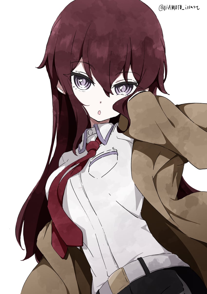 makise kurisu (steins;gate) drawn by white_gorilla_(okamoto)