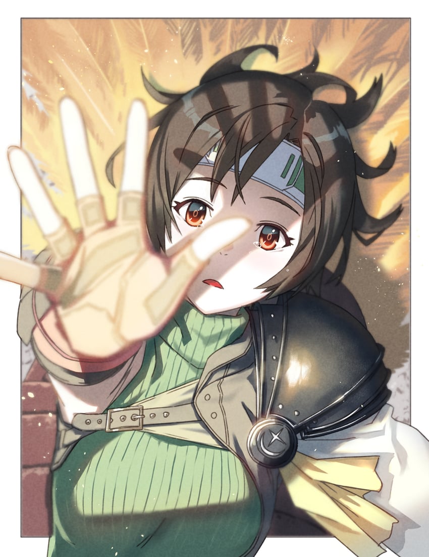 yuffie kisaragi (final fantasy and 2 more) drawn by decoponmagi