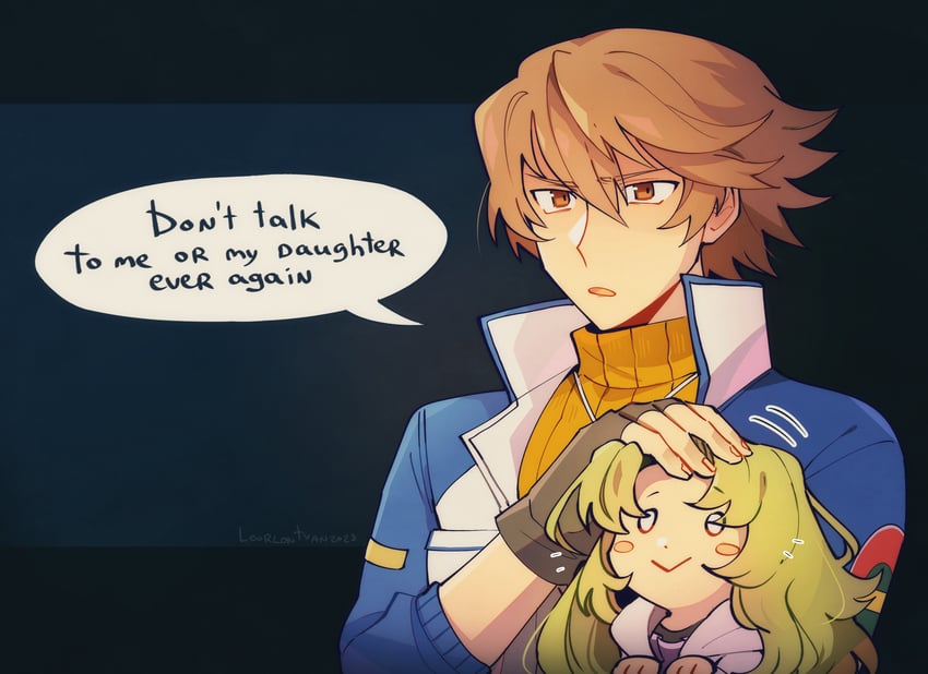 lloyd bannings and kea (eiyuu densetsu and 2 more) drawn by leorlontyan