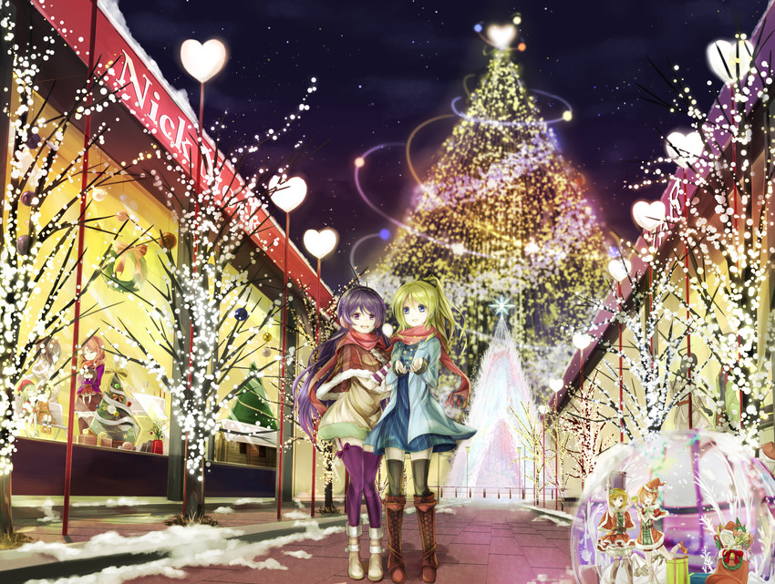 nishikino maki, tojo nozomi, yazawa nico, ayase eli, hoshizora rin, and 1 more (love live! and 2 more) drawn by orein