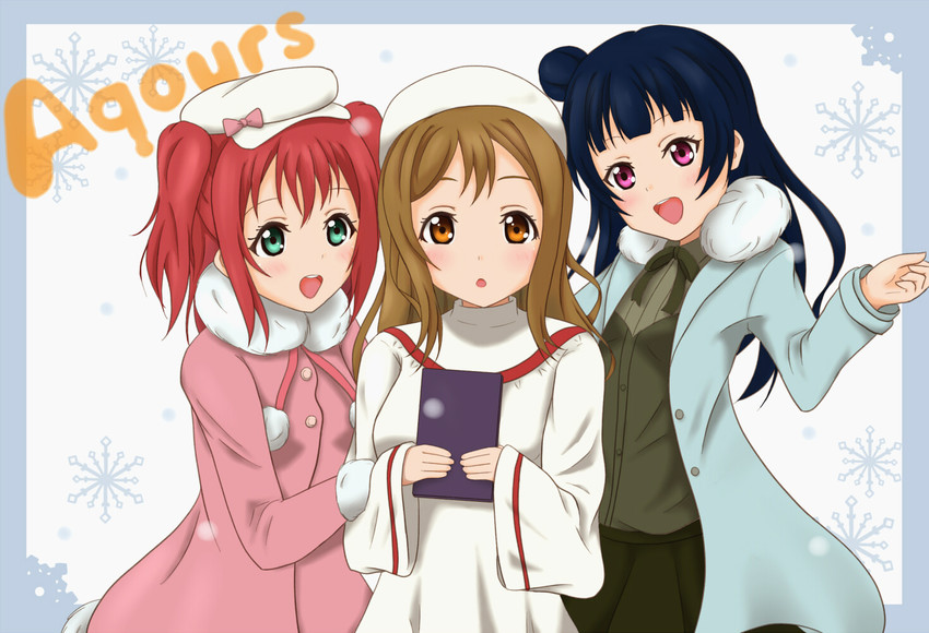 tsushima yoshiko, kunikida hanamaru, and kurosawa ruby (love live! and 1 more) drawn by yumith_(a.s.t.)