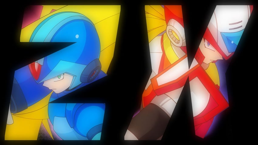 zero and x (mega man and 1 more) drawn by no-rishio