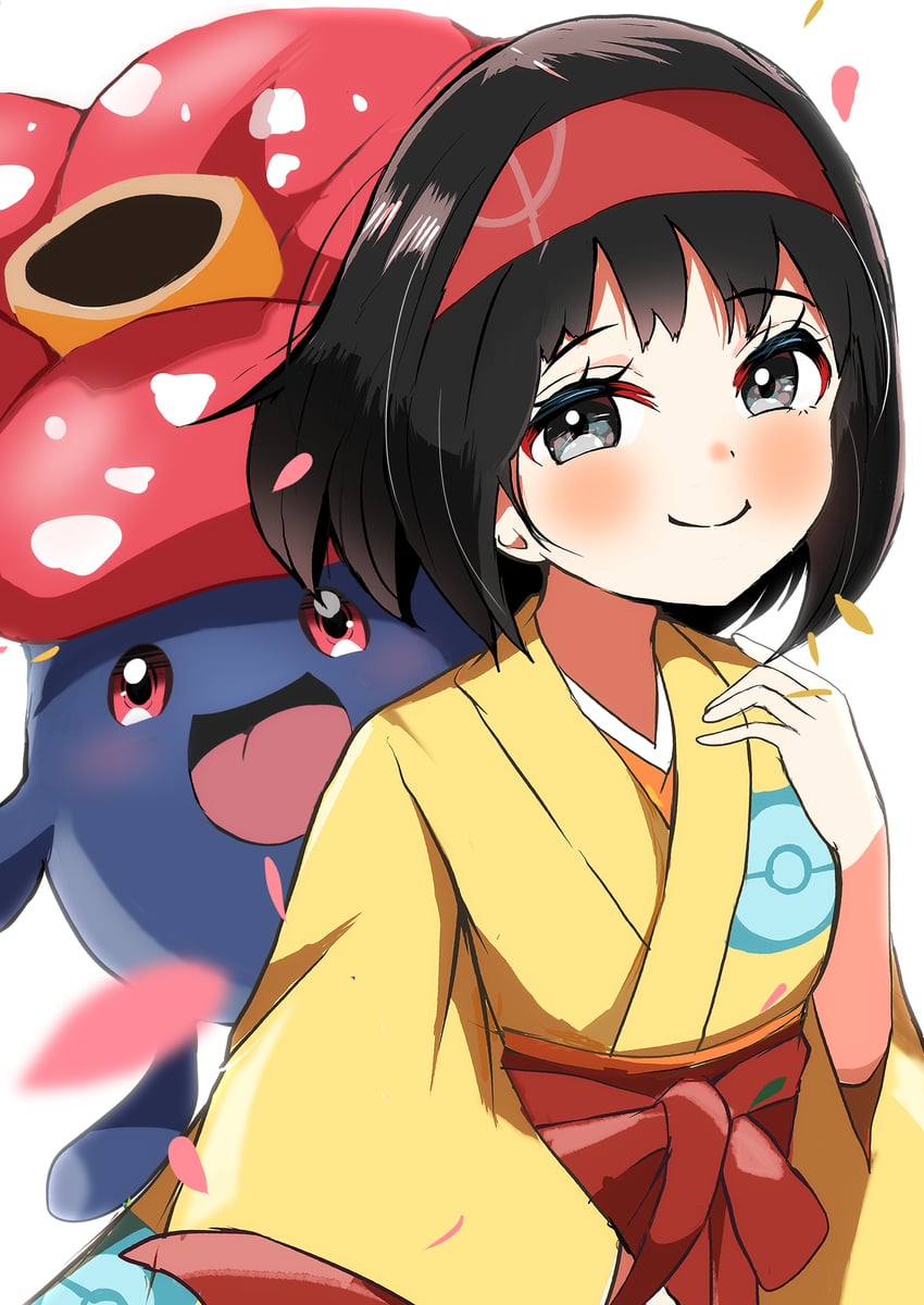 erika and vileplume (pokemon and 1 more) drawn by carrot_summer