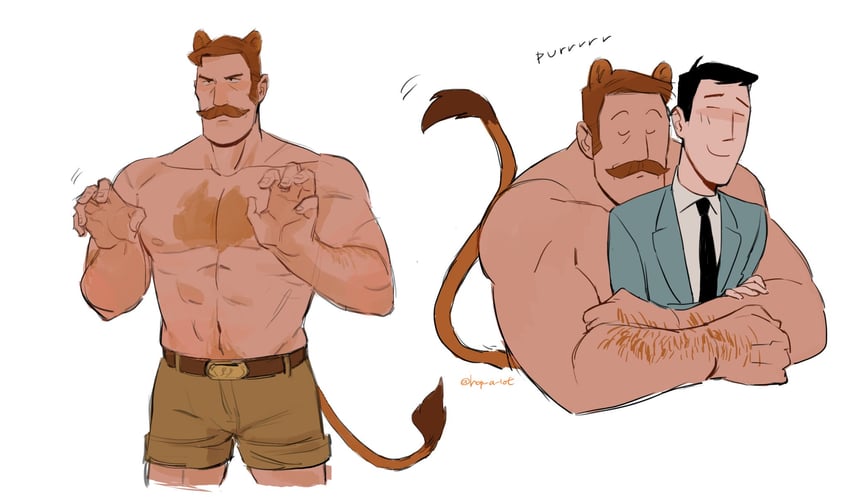 saxton hale and mr. bidwell (team fortress 2) drawn by citrus0lemon