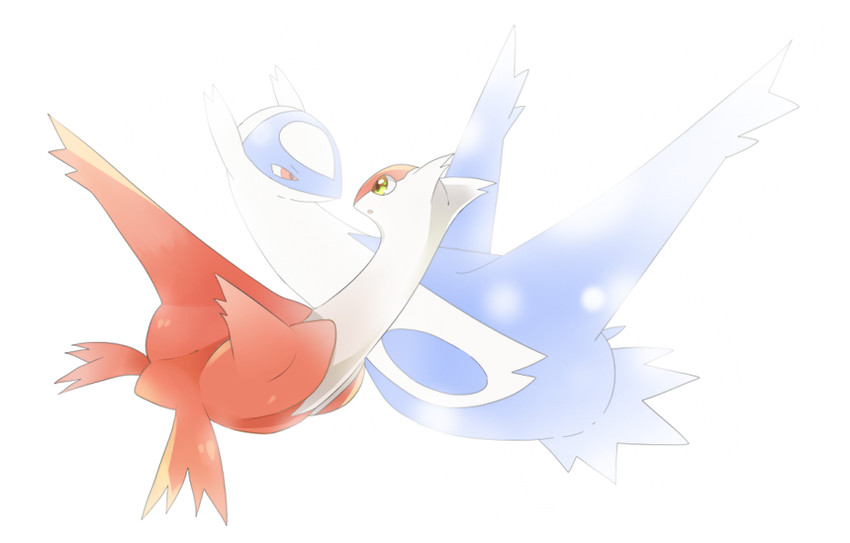 latias and latios (pokemon and 1 more) drawn by namerakaburin