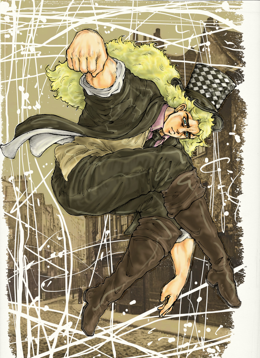 robert e. o. speedwagon (jojo no kimyou na bouken and 1 more) drawn by kokoharu