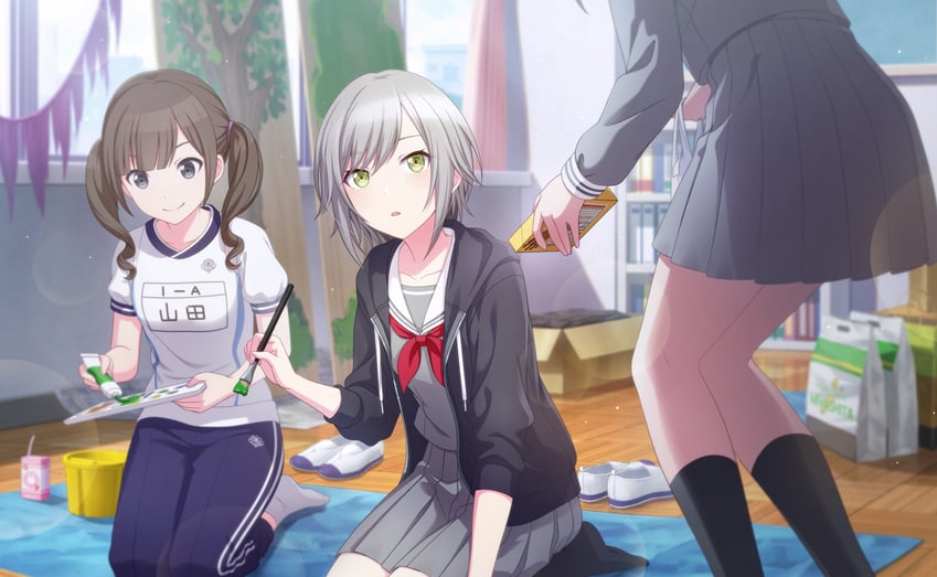 hinomori shiho and yamada (project sekai) drawn by colorful_palette