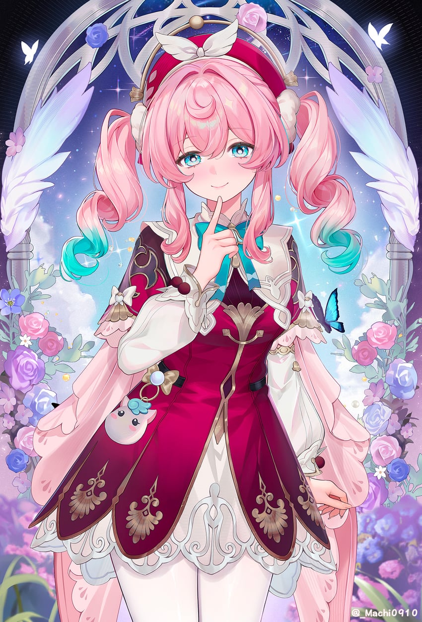 hyacine (honkai and 1 more) drawn by machi_(machi0910)