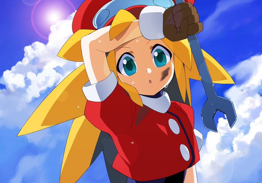 roll caskett (mega man and 1 more) drawn by kaidou_zx
