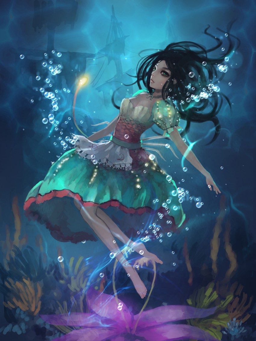alice liddell (american mcgee's alice and 1 more) drawn by gjred