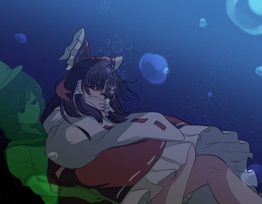hakurei reimu and murasa minamitsu (touhou and 1 more) drawn by monadmandara