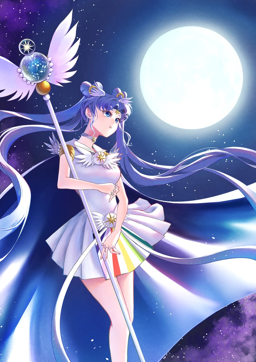 sailor cosmos (bishoujo senshi sailor moon and 1 more) drawn by mismick