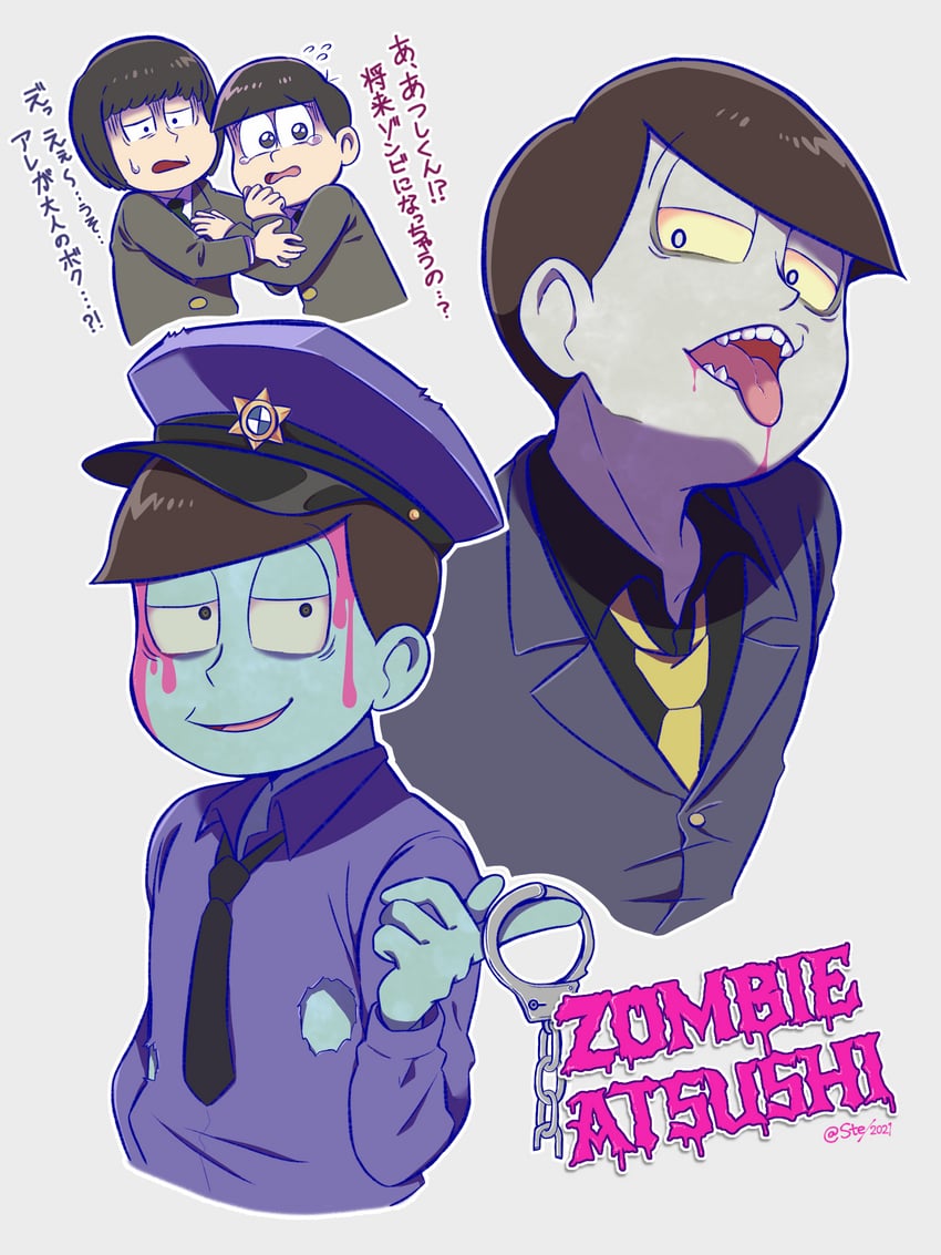 matsuno todomatsu and atsushi (osomatsu and 2 more) drawn by e-ste002