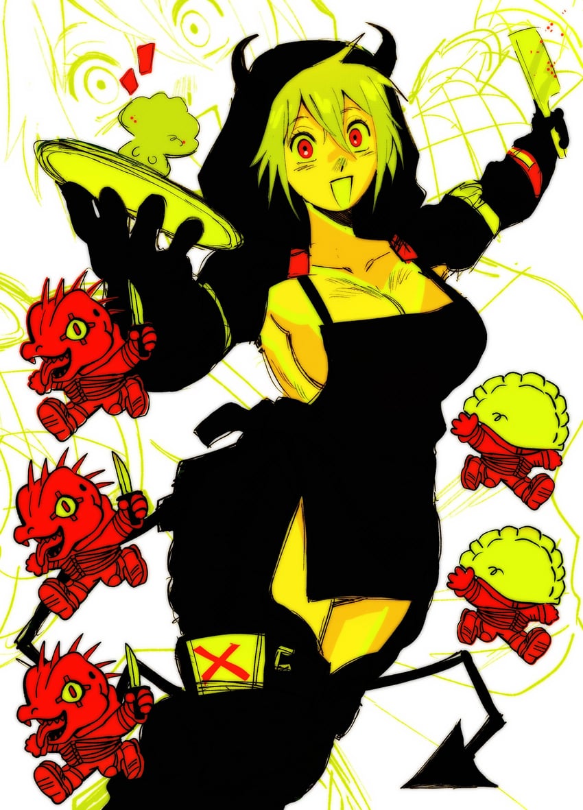 nikaidou, caiman, and gyoza man (dorohedoro) drawn by dreamaruu