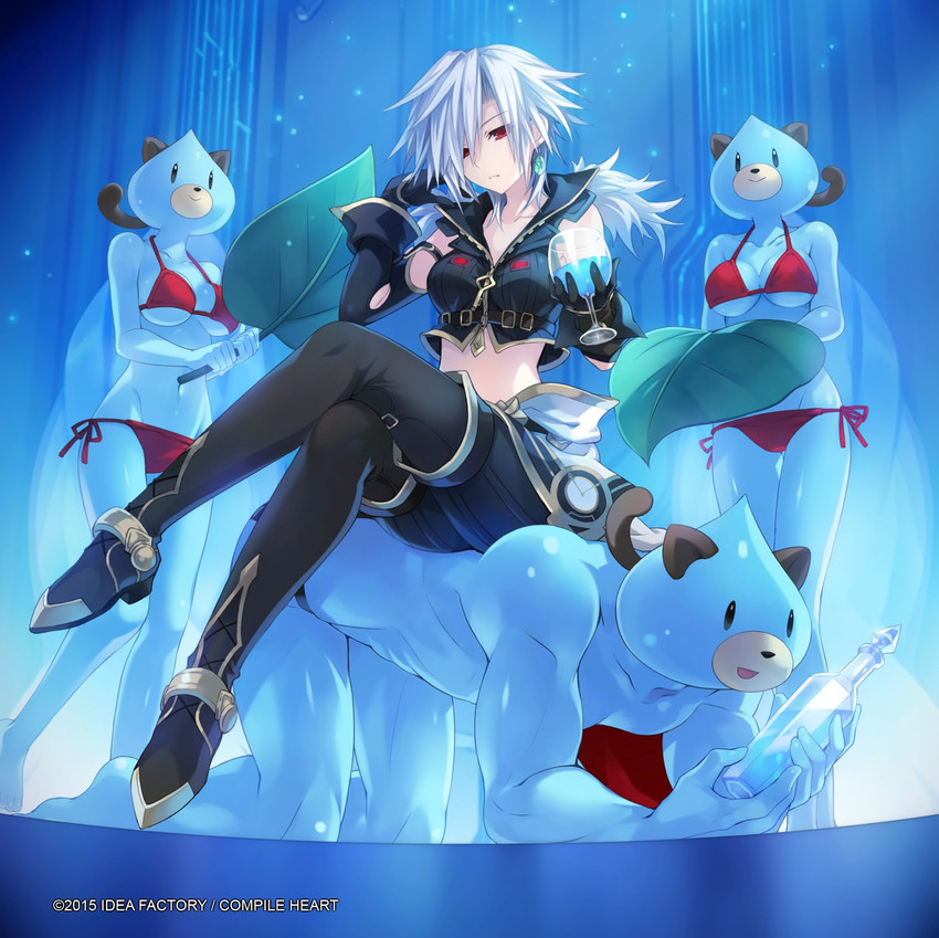 dogoo, dogoo man, s-sha, and dogoo lady (neptune and 1 more) drawn by tsunako