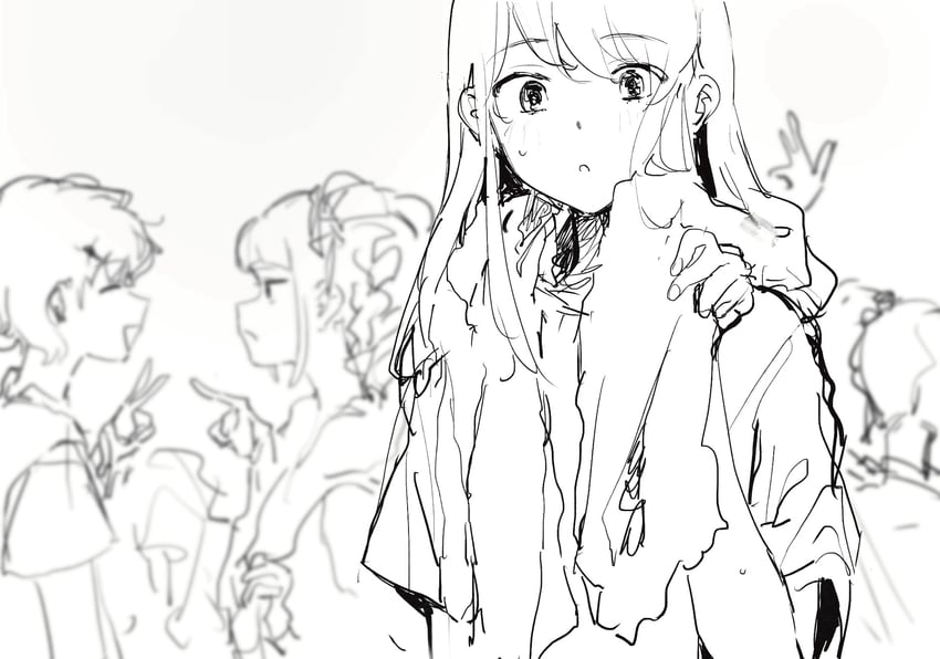 kiriya aoi, todo yurika, shibuki ran, and ichinose kaede (aikatsu!) drawn by suiso_(owp)