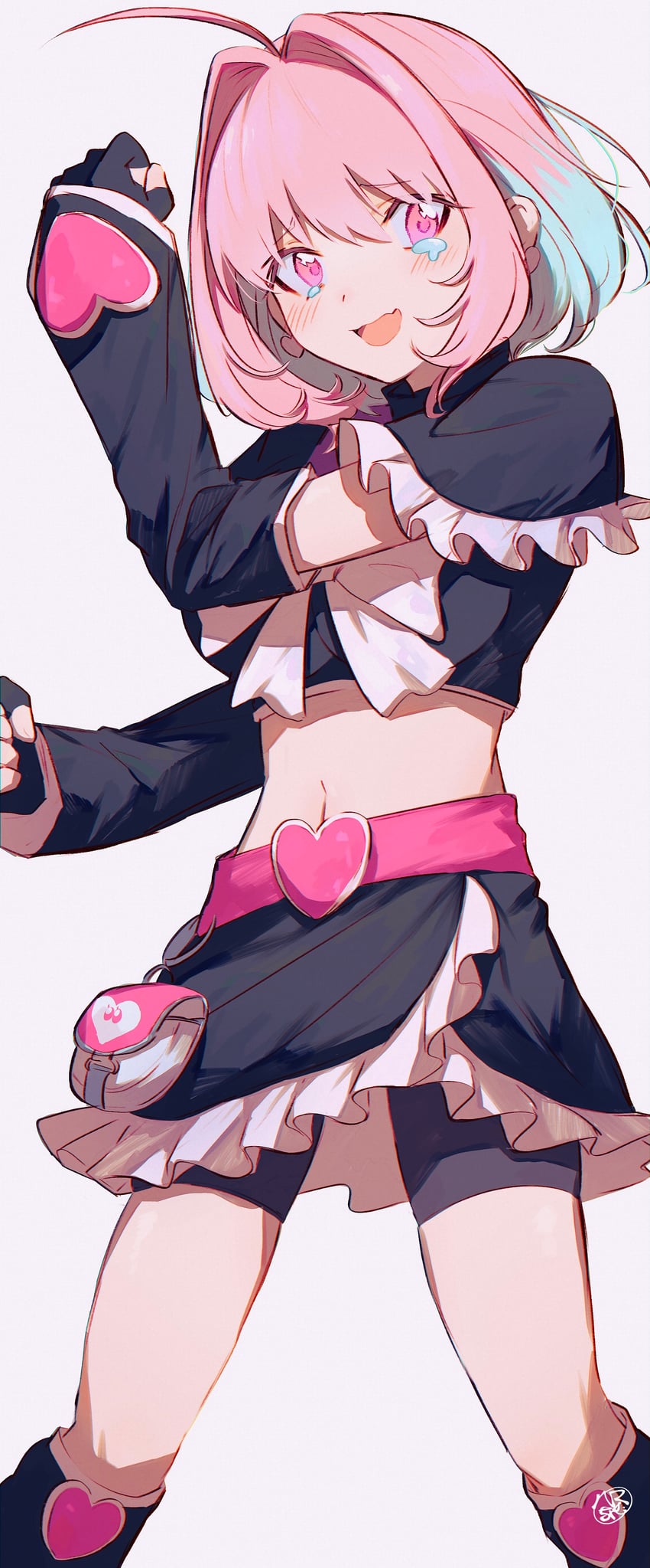 yumemi riamu and cure black (idolmaster and 3 more) drawn by hamachamu
