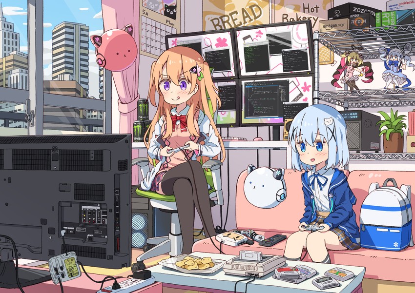 kafuu chino, hoto cocoa, and phantom thief lapin (gochuumon wa usagi desu ka? and 6 more) drawn by mohei