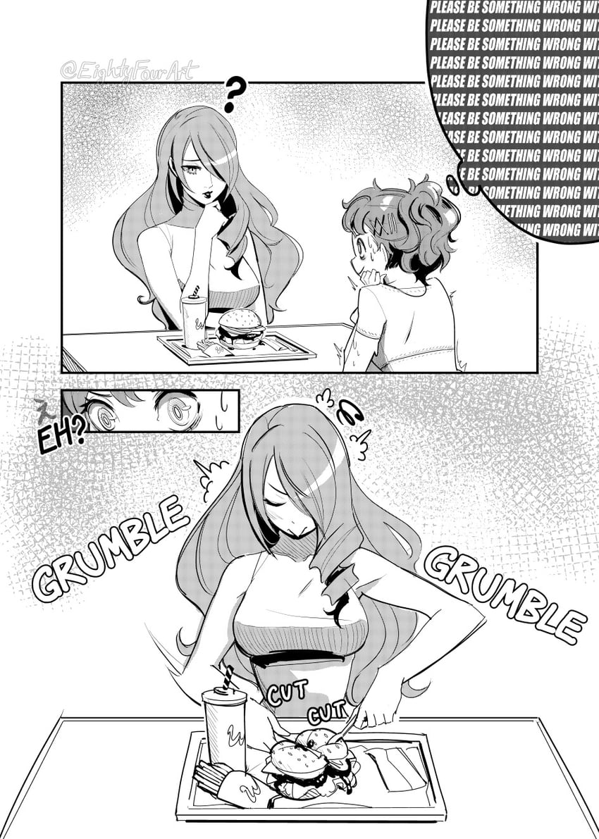 shiomi kotone and kirijou mitsuru (persona and 2 more) drawn by eightyfourart