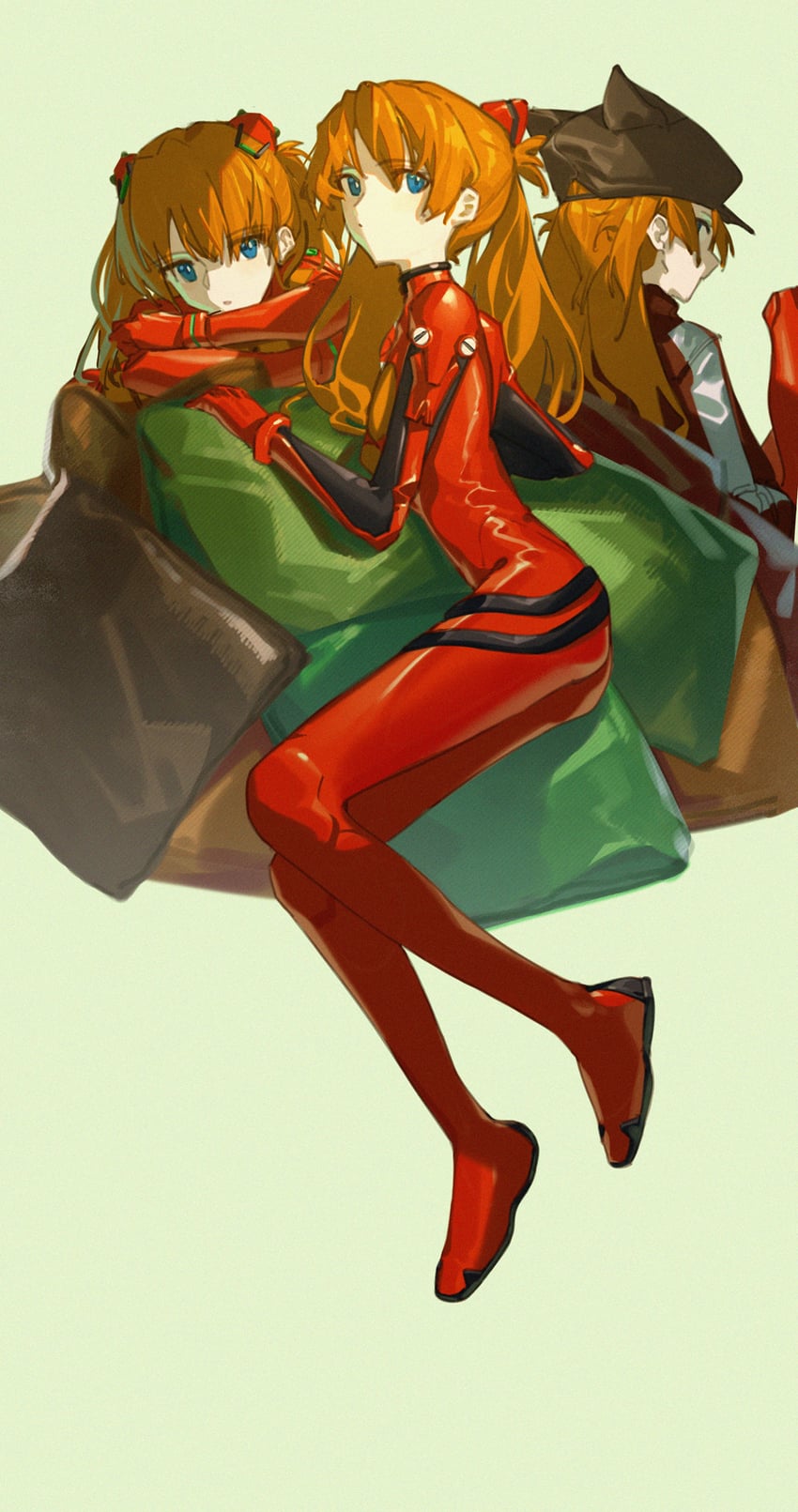 souryuu asuka langley (neon genesis evangelion and 1 more) drawn by lanzi_(415460661)
