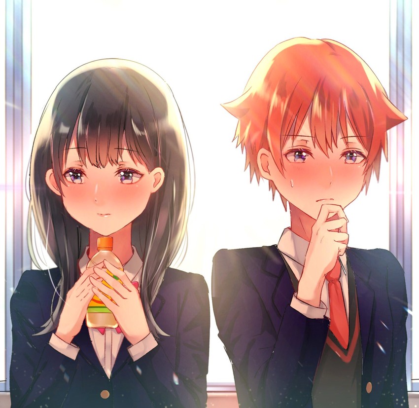 takarada rikka and hibiki yuuta (gridman universe and 1 more) drawn by komugi_(komugi_ckdi)