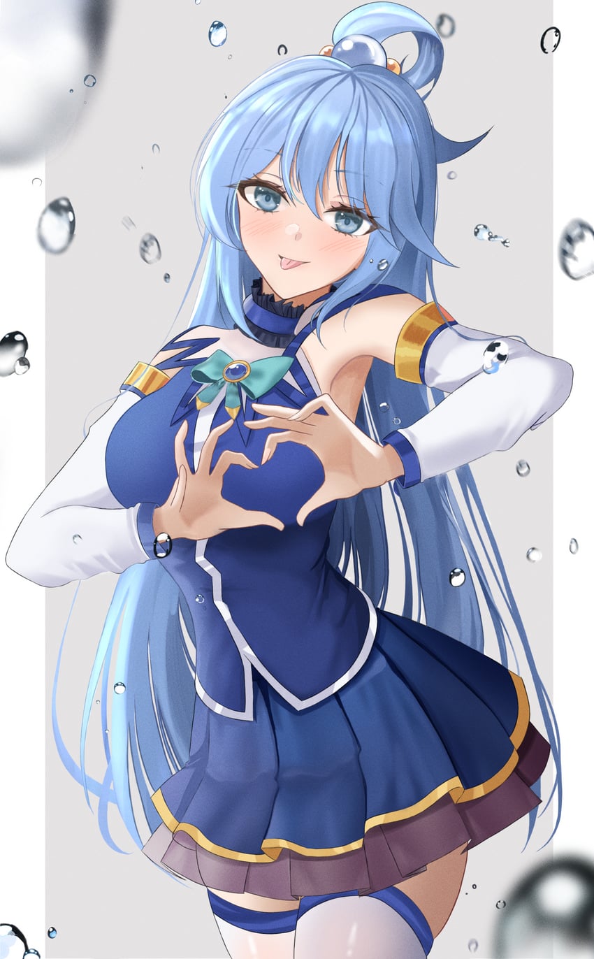 aqua (kono subarashii sekai ni shukufuku wo!) drawn by choiss2211