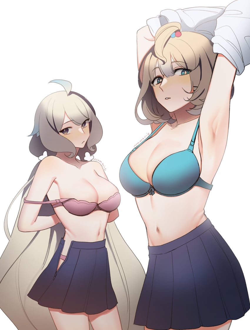 enna alouette and millie parfait (nijisanji and 1 more) drawn by nrnmarie