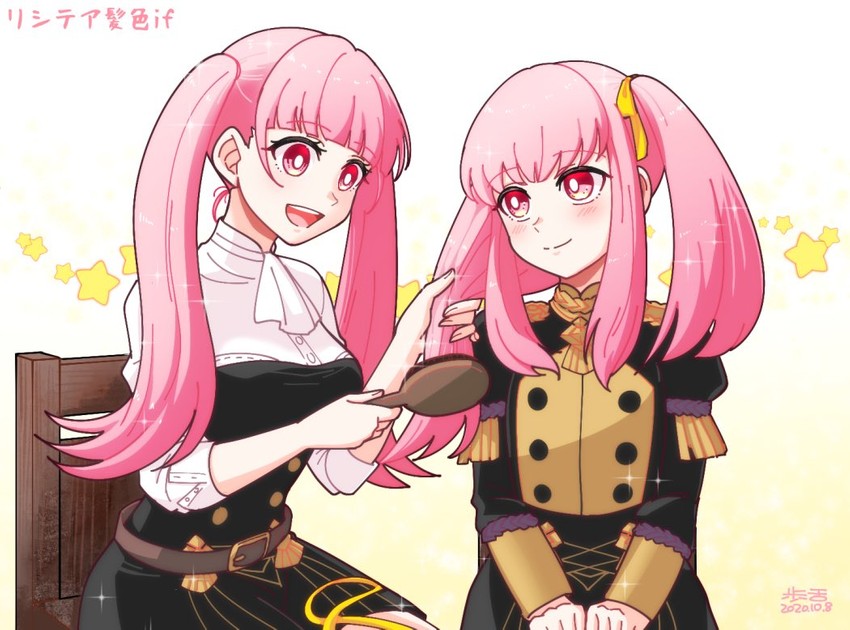 hilda valentine goneril and lysithea von ordelia (fire emblem and 1 more) drawn by alukubero