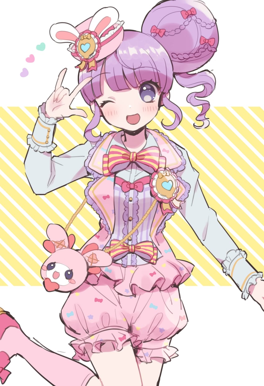 manaka non, pinon, and usacha (pretty series and 1 more) drawn by hoshikuzu_(pinkholic)