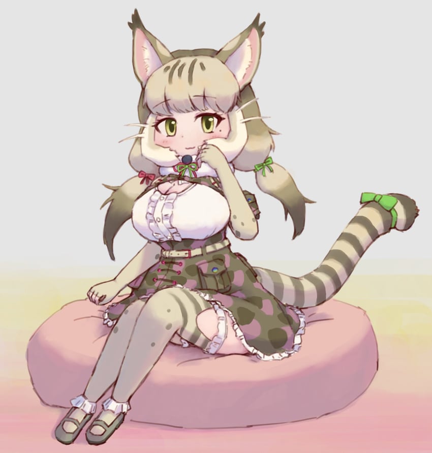 jungle cat (kemono friends and 1 more) drawn by zzz_ansh