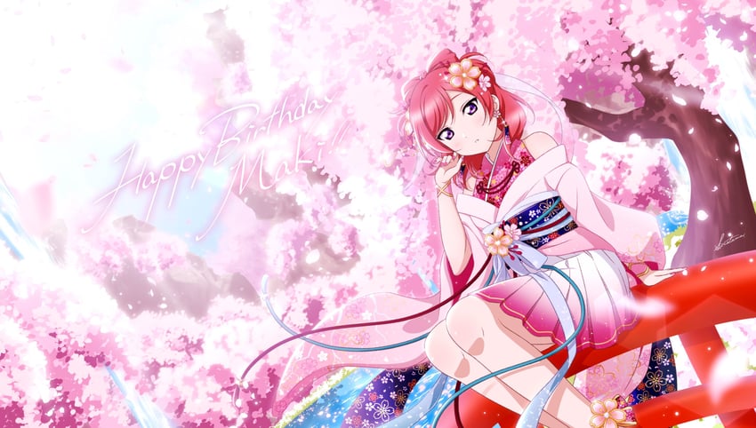 nishikino maki (love live! and 1 more) drawn by shiratama_(siratama_ll)