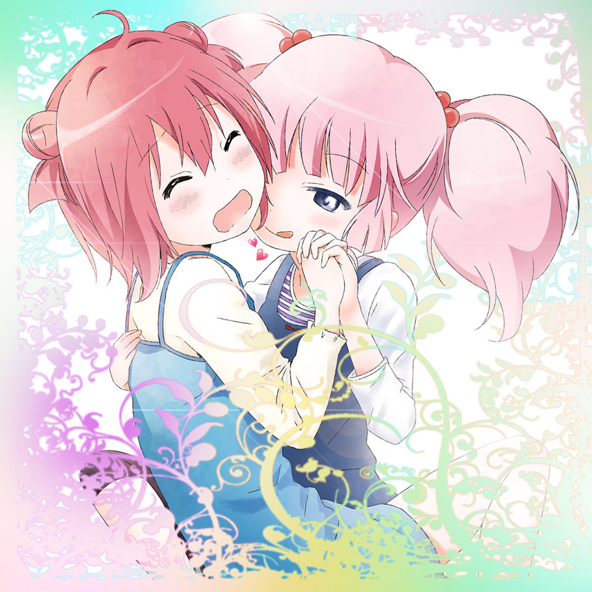 akaza akari and yoshikawa chinatsu (yuruyuri) drawn by kamiki_uutarou