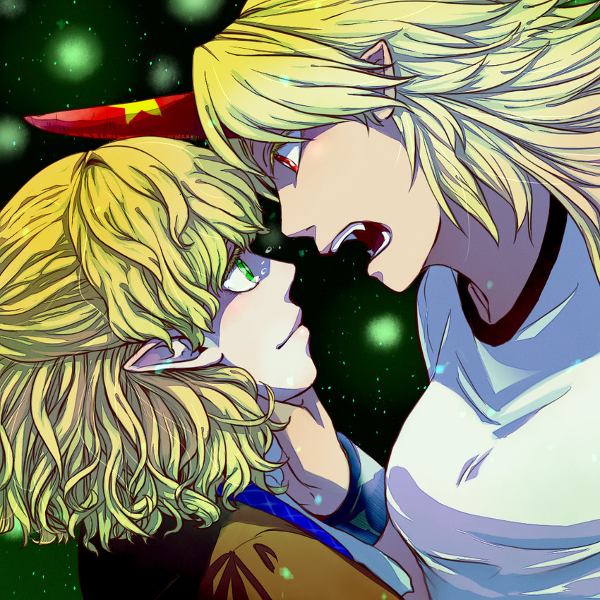 mizuhashi parsee and hoshiguma yuugi (touhou) drawn by ameya_nihachi