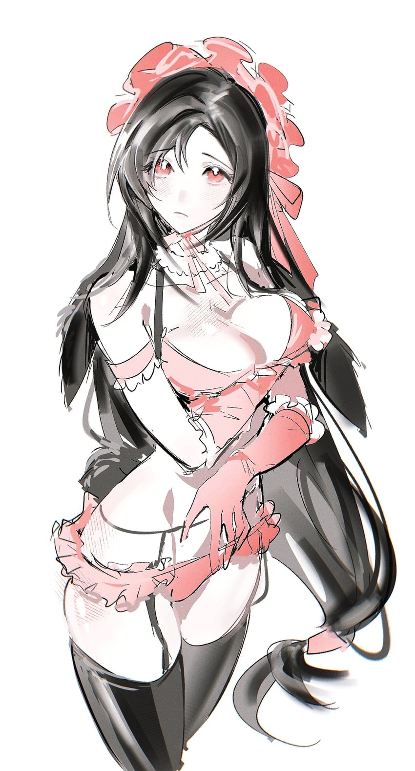 tifa lockhart (final fantasy and 2 more) drawn by duoj_ji
