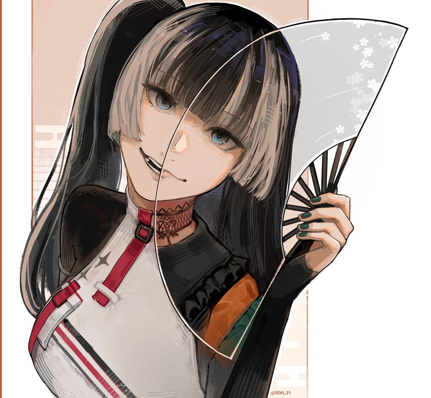 juufuutei raden (hololive and 1 more) drawn by seki_31_(artist)