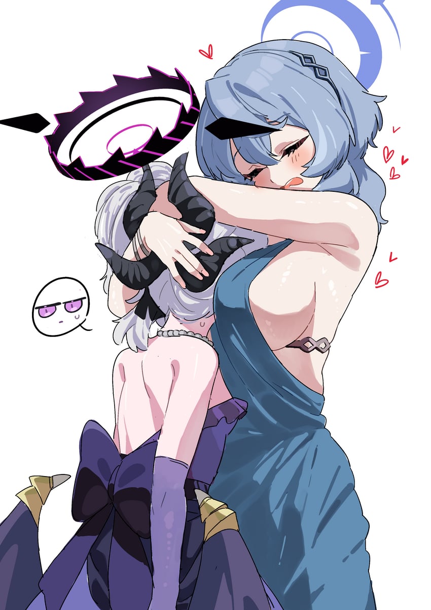 hina and ako (blue archive) drawn by je_o_mo