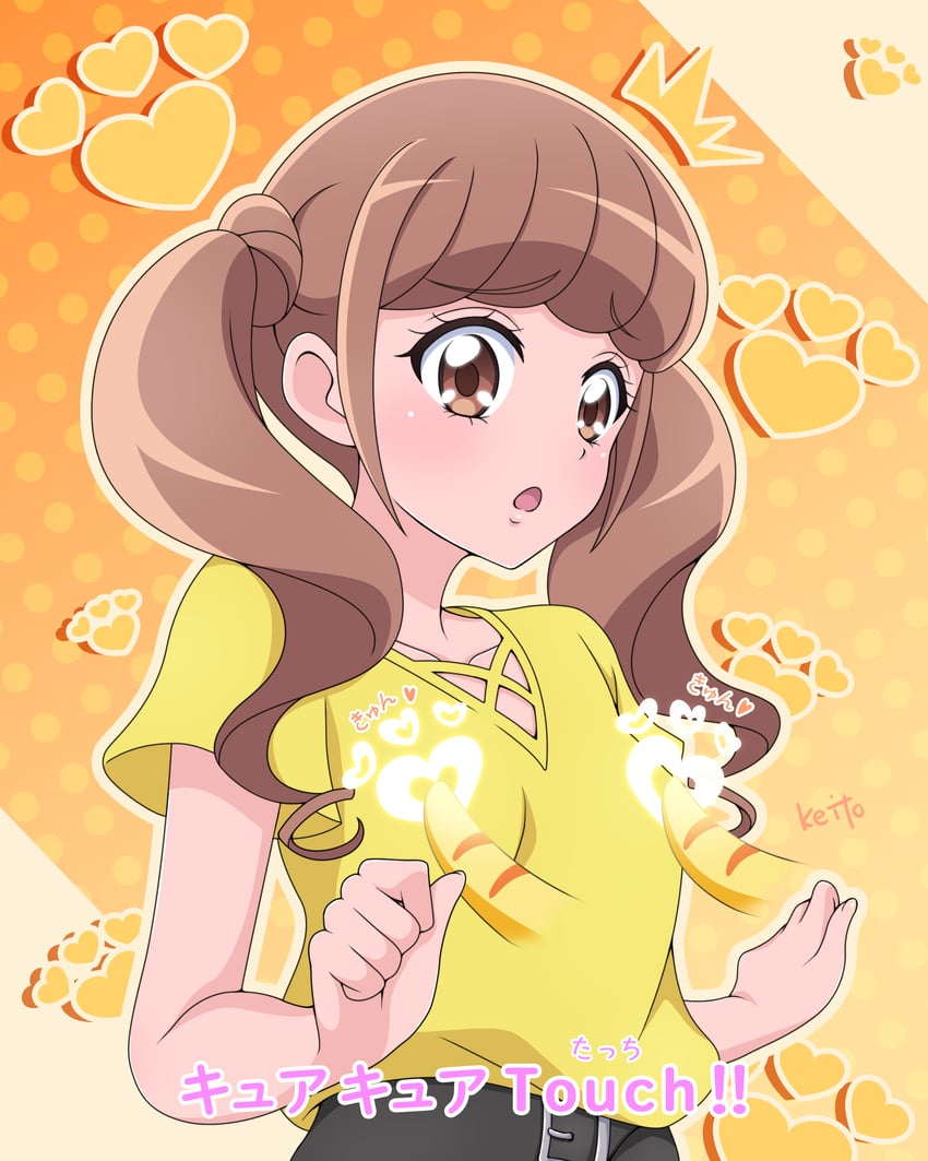 hiramitsu hinata and nyatoran (precure and 1 more) drawn by sakuragawa3710