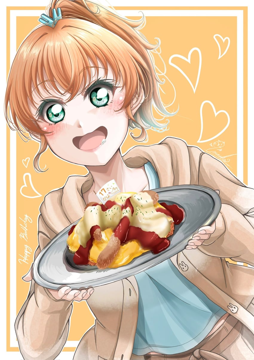 hinoshita kaho (love live! and 1 more) drawn by souneko_123