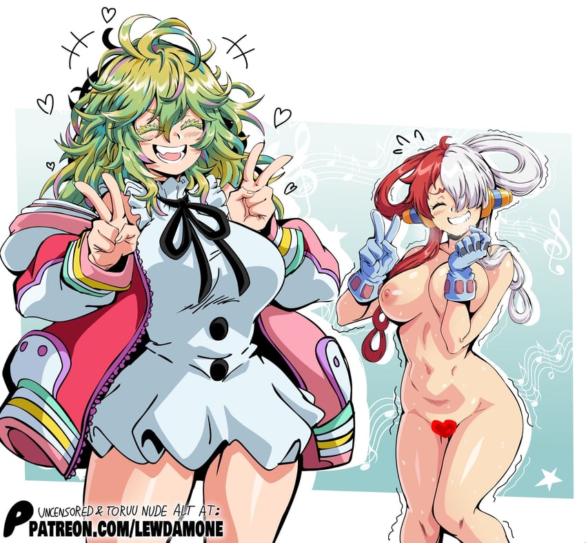 uta, hagakure toru, and nazuka kaori (one piece and 2 more) drawn by lewdamone