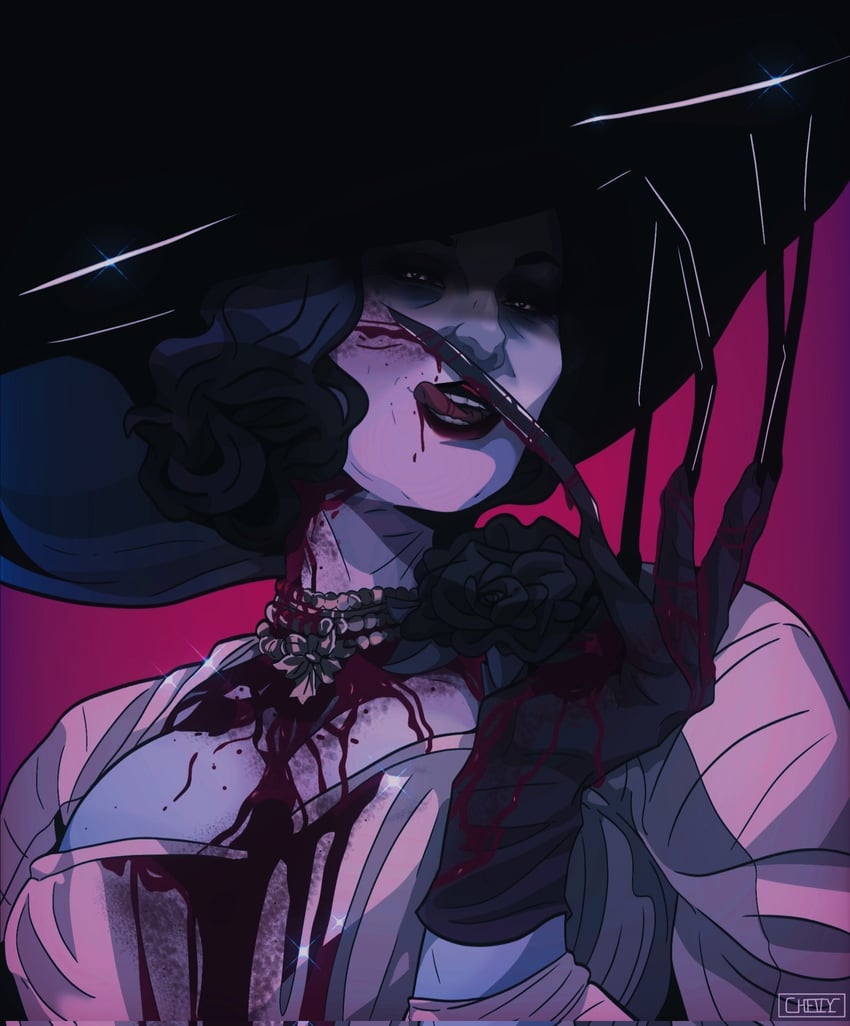 alcina dimitrescu (resident evil and 1 more) drawn by 666chevy