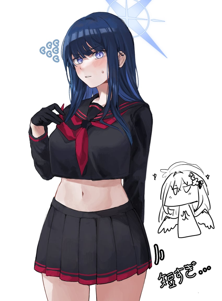 saori, azusa, and justice task force member (blue archive) drawn by sachimint