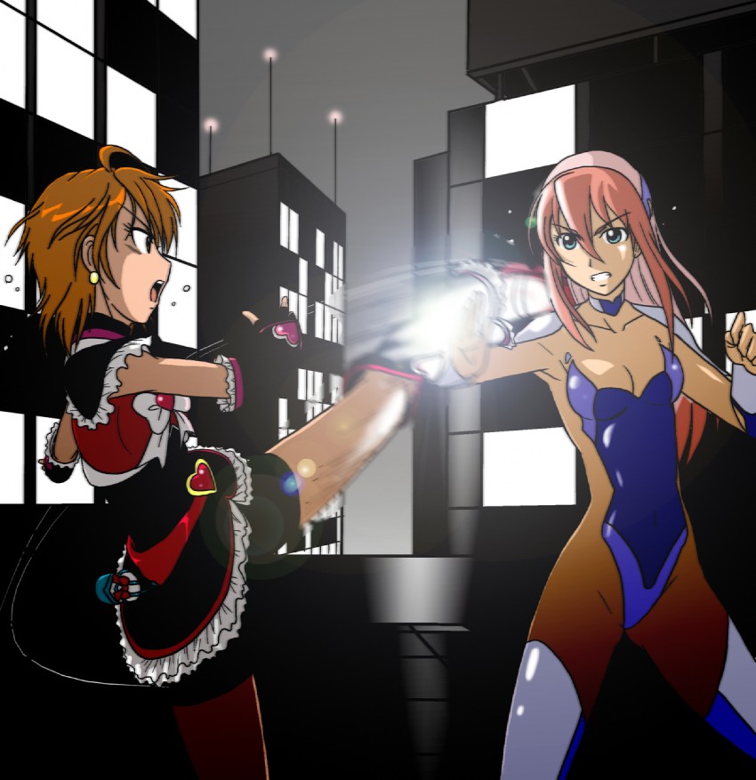 misumi nagisa, cure black, and birdy cephon altera (precure and 3 more) drawn by takaya_n
