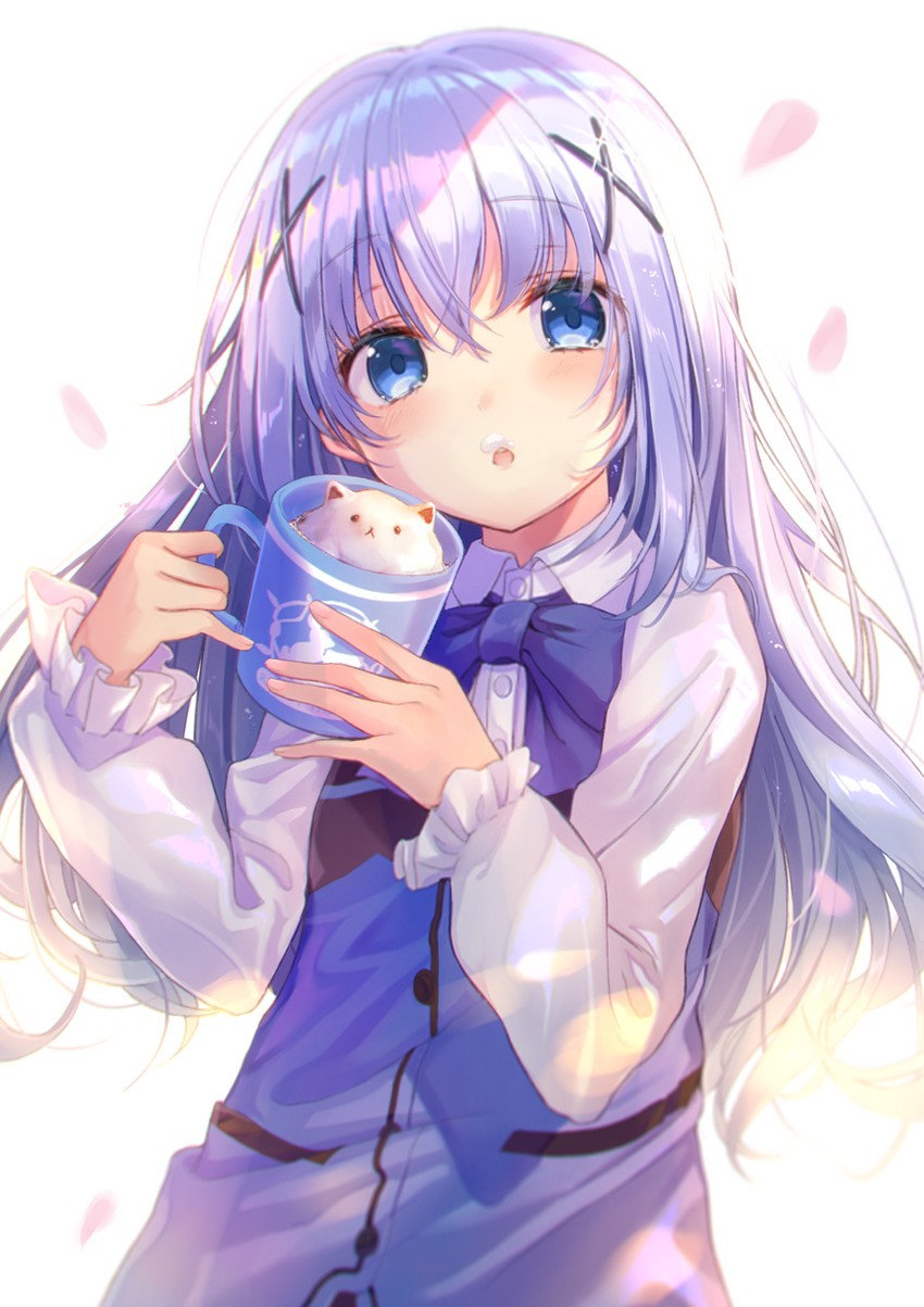 kafuu chino and tippy (gochuumon wa usagi desu ka?) drawn by sakura_honoka_(srhk0623)