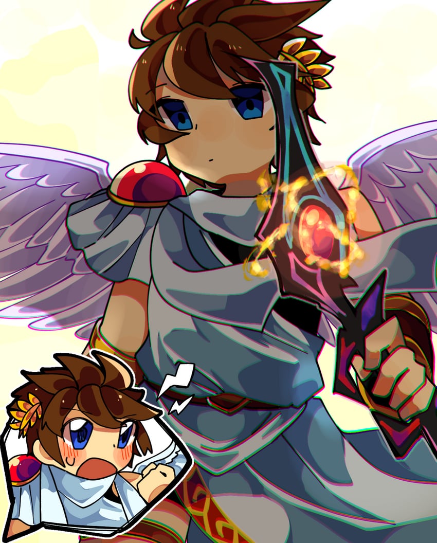 pit (kid icarus and 1 more) drawn by ritomasu_(crsk4373)