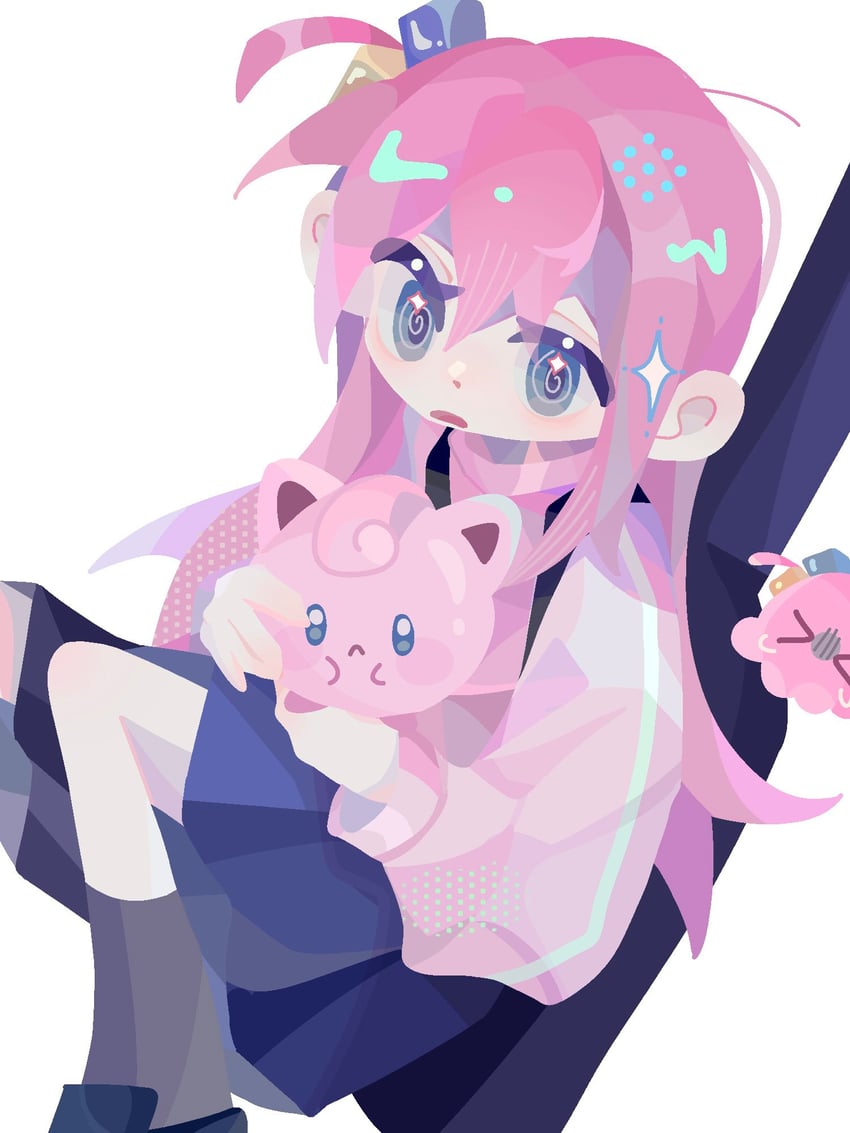 gotoh hitori and jigglypuff (pokemon and 1 more) drawn by matoka7